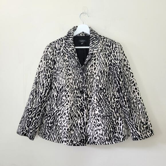 Talbots Zebra Animal Print Blazer Jacket - Picture 1 of 5